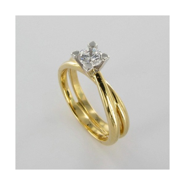 Bague Solitaire Or & Diamant   Diamant 0.30 Carat