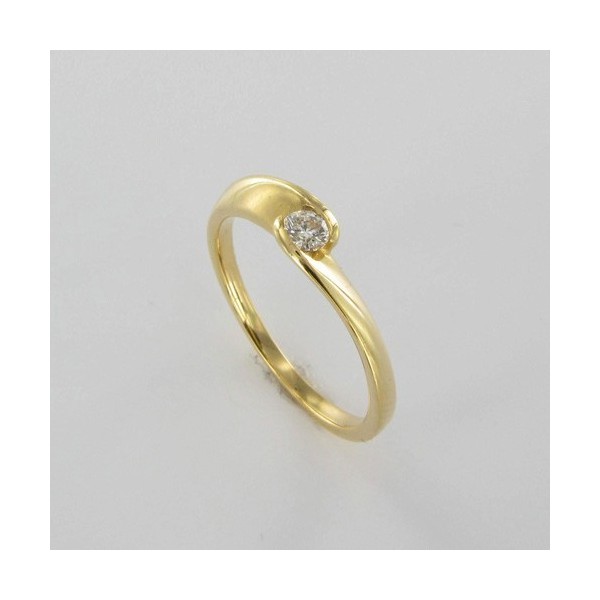 Bague Solitaire Or & Diamant   Diamant 0.11 Carat