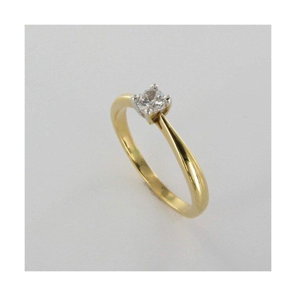 Bague Solitaire Or & Diamant   Diamant 0.20 Carat