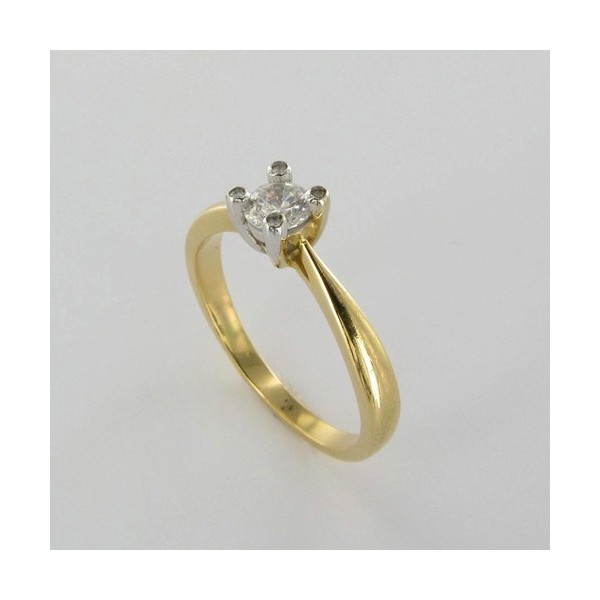 Bague Solitaire Or & Diamant   Diamant 0.30 Carat