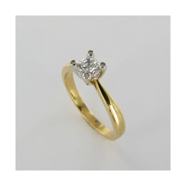 Bague Solitaire Or & Diamant   Diamant 0.40 Carat