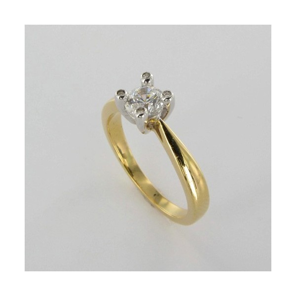 Bague Solitaire Or & Diamant   Diamant 0.50 Carat