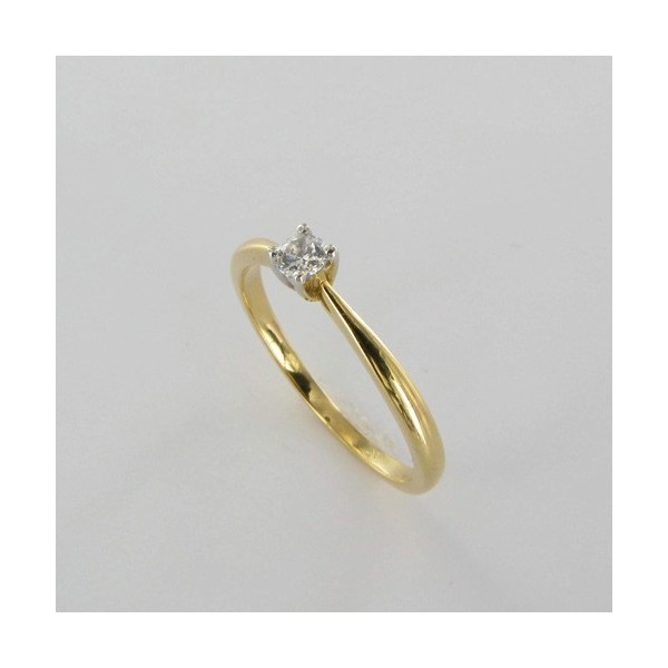 Bague Solitaire Or & Diamant   Diamant 0.10 Carat