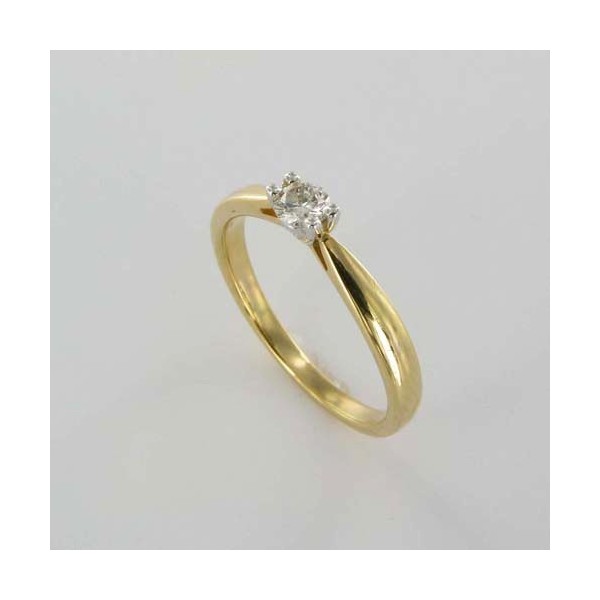 Bague Solitaire Or & Diamant   Diamant 0.16 Carat