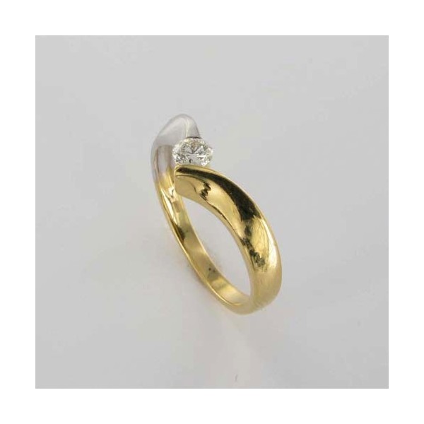 Bague Solitaire Or & Diamant   Diamant 0.16 Carat