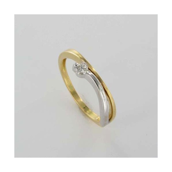 Bague Solitaire Or & Diamant   Diamant 0.09 Carat