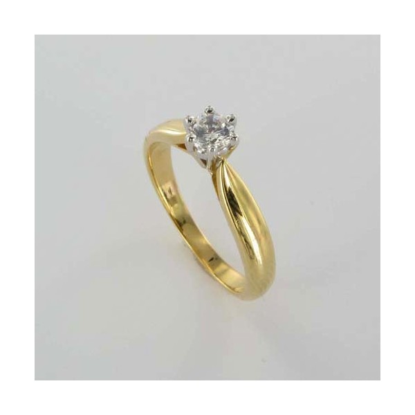 Bague Solitaire Or & Diamant   Diamant 0.25 Carat