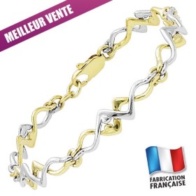 Bracelet Jourdan Plaqué Or semi-rigide