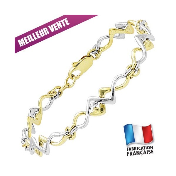 Bracelet Jourdan Plaqué Or semi-rigide