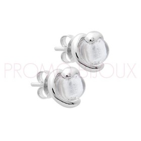 Boucles d'Oreilles Charles Jourdan Argent