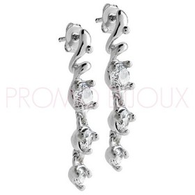 Boucles d'Oreilles Charles Jourdan Argent