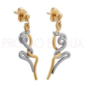 Boucles d'Oreilles Charles Jourdan Plaqué Or