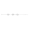 Bracelet argent, anneaux céramique blanche et zirconium - 1-32-0002.B Promo Bijoux Pas Cher
