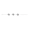 Bracelet argent, anneaux céramique noire et zirconium - 1-32-0002.N Promo Bijoux Pas Cher