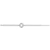 Bracelet argent, cercle céramique blanche et zirconium - 1-32-0035.B Promo Bijoux Pas Cher