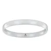 Jonc Céramique blanche facettée - 903-022B/65 - Promo Bijoux Pas Cher