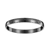 Jonc Céramique noire facettée - 903-022N/65 - Promo Bijoux Pas Cher
