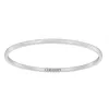Jonc Céramique blanche facettée - 903-023B/65 - Promo Bijoux Pas Cher