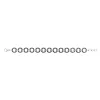 Bracelet acier et Anneaux Céramique Noire - 903-025N - Promo Bijoux Pas Cher