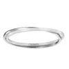 Jonc Céramique Blanche facettée et Acier - 903-036/62B - Promo Bijoux Pas Cher