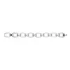 Bracelet Acier Ceramique Ovale Blanche - 903-037B - Promo Bijoux Pas Cher