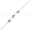 Bracelet Céramique Noire et Acier Gris - Anneaux - 903-040N - Promo Bijoux Pas Cher