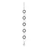 Bracelet Cercles Céramique Noire et Acier Alternés - 903-056N - Promo Bijoux Pas Cher