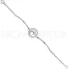 Bracelet Céramique pour femme - Semi-rigide acier et céramique blanche - Promo Bijoux Pas Cher