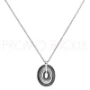 Collier en céramique noire et acier Céranity - 907-030.N - Promo Bijoux Pas Cher