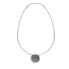 Demi Torque acier, Rond Ceramique Noire rails Cristal Blanc - 907-034.N- Promo Bijoux Pas Cher