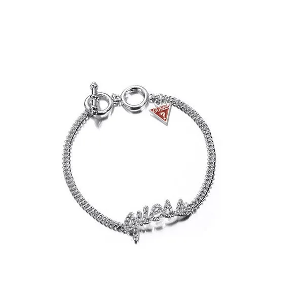 Bracelet Guess Pas Cher - Bracelet Métal Argenté GUESS - UBB10704 - - Promo Bijoux Pas Cher