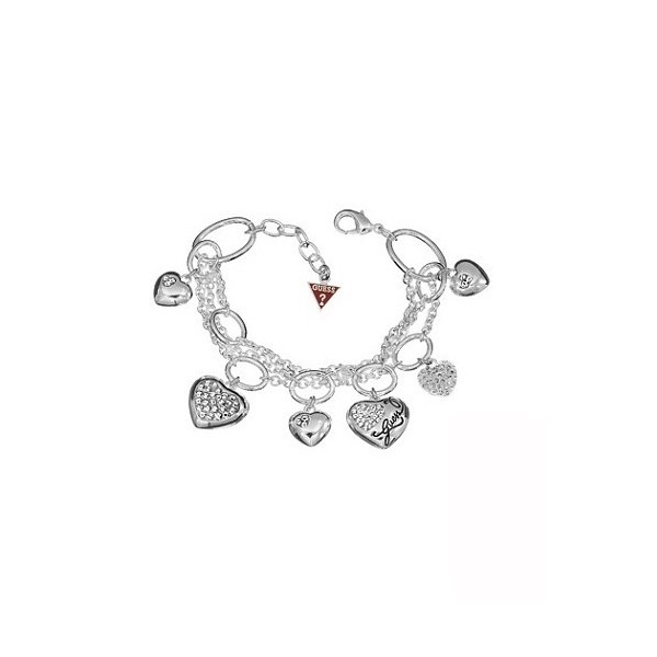 GUESS Bijoux Bracelet - Bracelet Guess Coeurs Strass