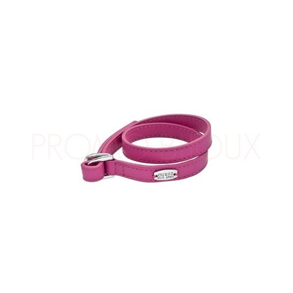 Bracelet Guess Color Chic en Cuir Rose