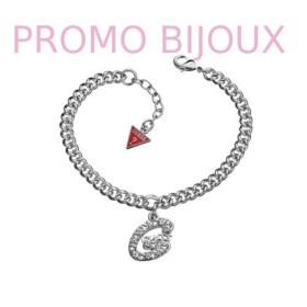 Bracelet Guess Argenté Rhodié - Nouveauté Avril 2012 - UBB31201 - Promo Bijoux Pas Cher