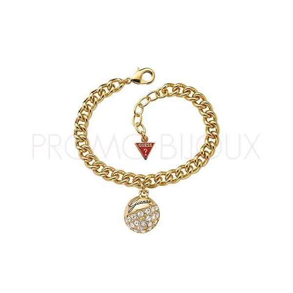 Bracelet Guess Métal Doré Crystal Crush - Nouveauté 2012 - UBB70204 - Promo Bijoux Pas Cher