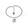 Bracelet Guess Métal Rhodié Breloque Love - Nouveauté 2012 - UBB71214 - Promo Bijoux Pas Cher