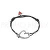 Bracelet Guess cordon Coeur ajouré Argenté - Nouveauté 2012 - UBB71296 - Promo Bijoux Pas Cher
