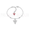 Bracelet Guess UBB 71314 - Triangle métal argenté rhodié - Promo Bijoux Pas Cher