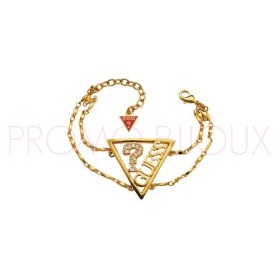 Bracelet Guess UBB 71323 - Triangle ajouré en métal doré rhodié - Promo Bijoux Pas Cher