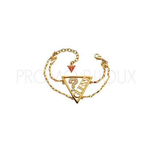 Bracelet Guess Iconically doré triangle ajouré