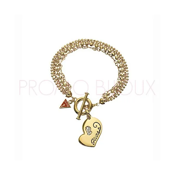 Bracelet Guess Soldé Doré - Prix 65€ Soldé à 45€ Livraison +3€ - UBB80918 |Promo Bijoux Pas Cher|