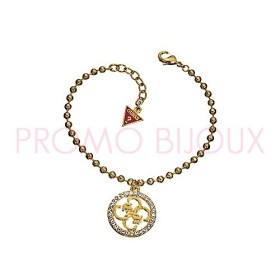 Guess Bijoux Bracelet - Bracelet Guess Doré breloque 4g - UBB81166 - Promo Bijoux Pas Cher