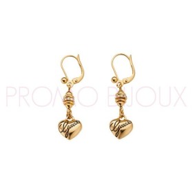 Boucles D'oreilles Guess Pendantes Sweetly Stacked Doré - UBE11311 - Promo Bijoux Pas Cher
