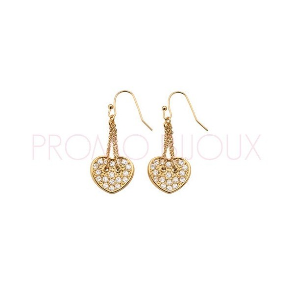 Boucles D'oreilles Guess Curve Appeal doré Coeur