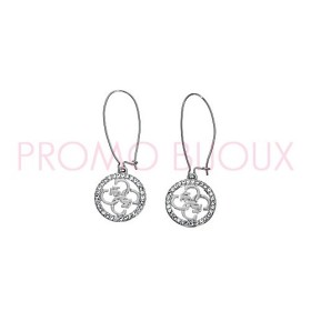Boucle (s) Guess - Boucles D'Oreilles Guess Argenté 4G Grand Modèle - UBE81146 Promo Bijoux pas cher