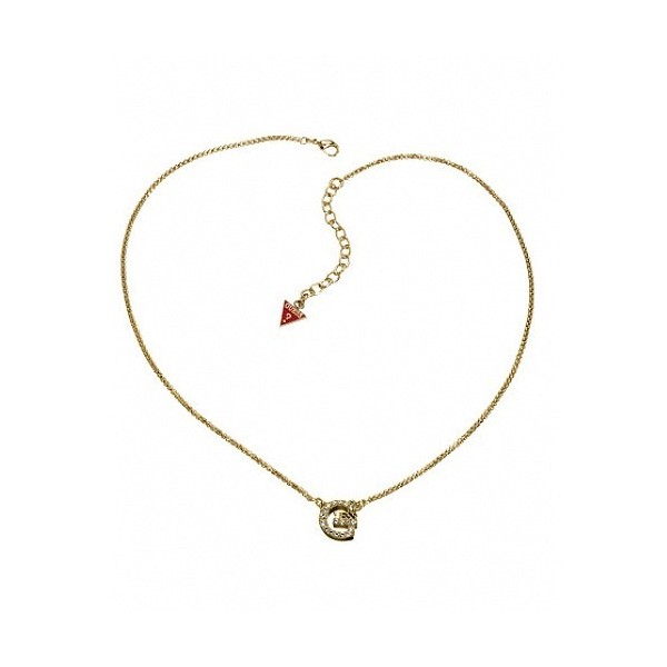 Collier Guess Soldé - Métal Doré Pendentif G Strass