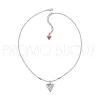 Collier Guess métal argenté pendentif triangle ajouré- UBN71317 - Promo Bijoux Pas Cher