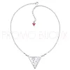 Collier Guess métal argenté pendentif triangle - Grand Modèle - UBN71325 - Promo Bijoux Pas Cher