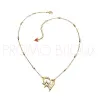 Collier Guess métal doré avec coeur strass blancs - UBN81304 - Promo Bijoux Pas Cher