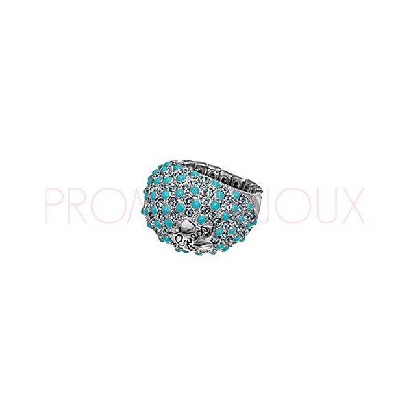 Bague Guess Boule etoile Email Bleu Grand Modèle - Déstockage